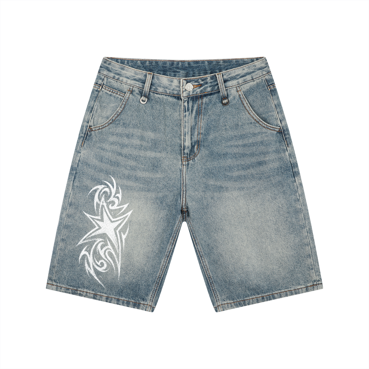 Dreams and Wishes Men's Vintage Wash Denim Shorts