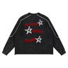 REBEL Mineral Wash Piping Raw Hem Sweatshirt