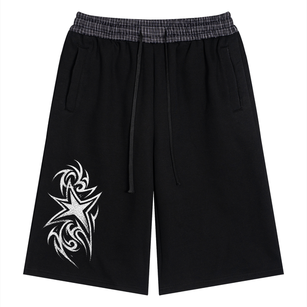 Dreams and wishes Unisex Plaid Waistband Shorts