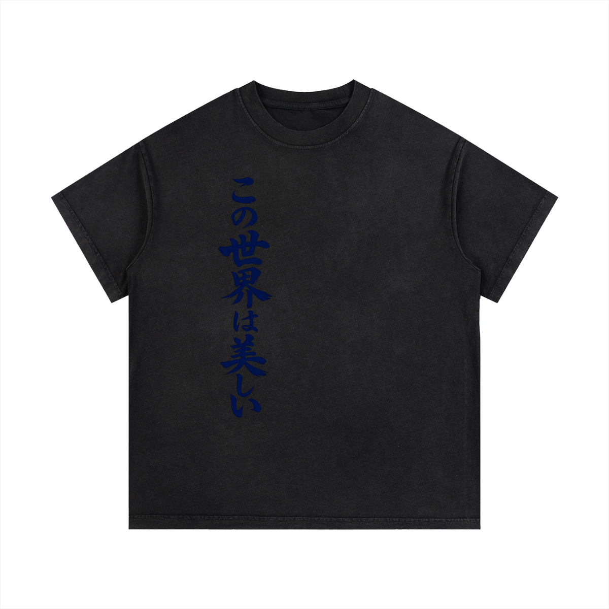 TENSHI Vintage Wash Cotton T-Shirt