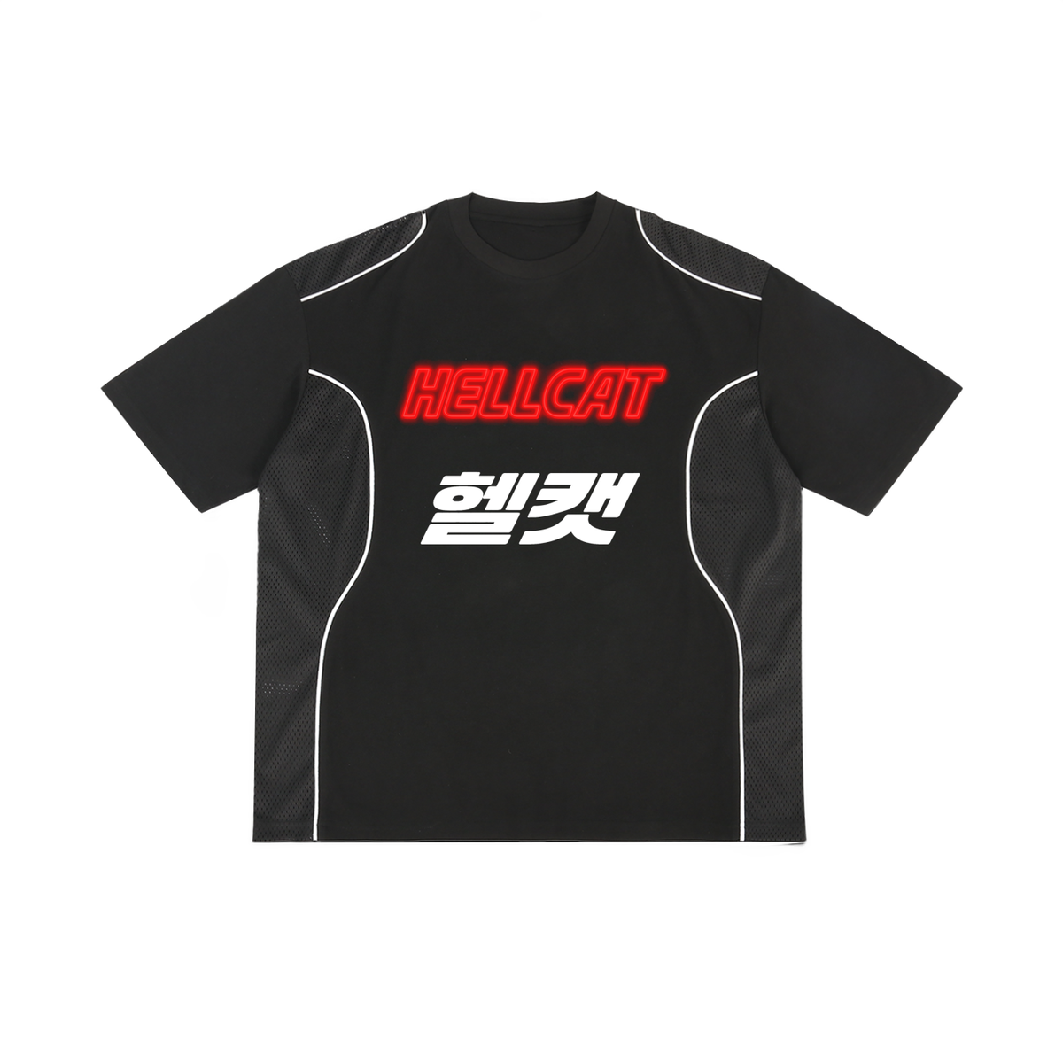 Hellcat Contrast Piped Panel T-Shirt