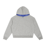 TIDE Contrast Plaid Boxy Zip Hoodie