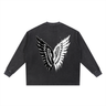 ANGEL OF DEATH Mineral Wash Waffle Oversized T-Shirt