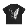 ANGEL OF DEATH Mineral Wash Waffle Knit T-Shirt