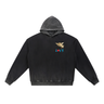 CUPID'S Vintage Washed Gradient Fleece Hoodie