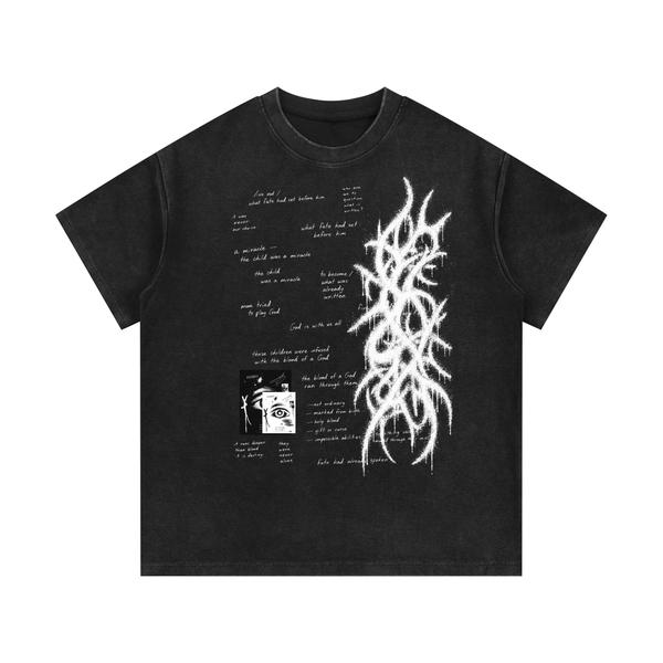 Mineral Wash Waffle Knit T-Shirt