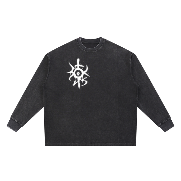 THE 5 Mineral Wash Waffle Oversized T-Shirt