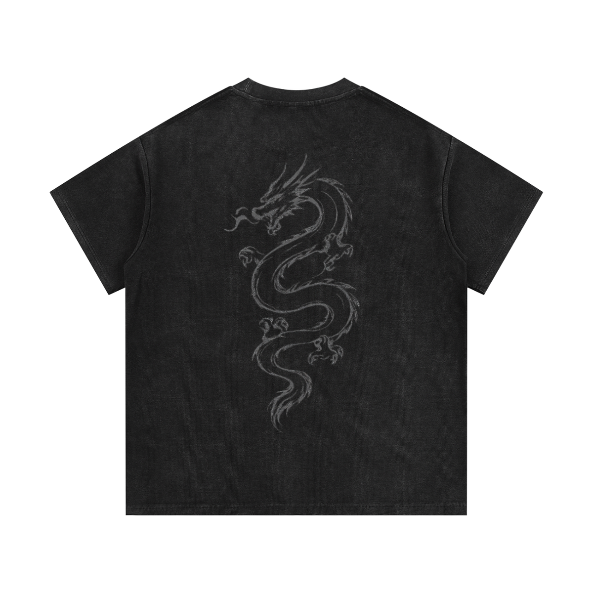 Mineral Wash Waffle Knit T-Shirt